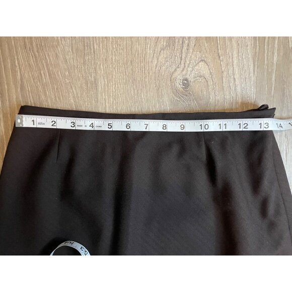 Dana Buchman Brown Wool Straight Lined Pencil Skirt Sz 8 - Picture 5 of 8